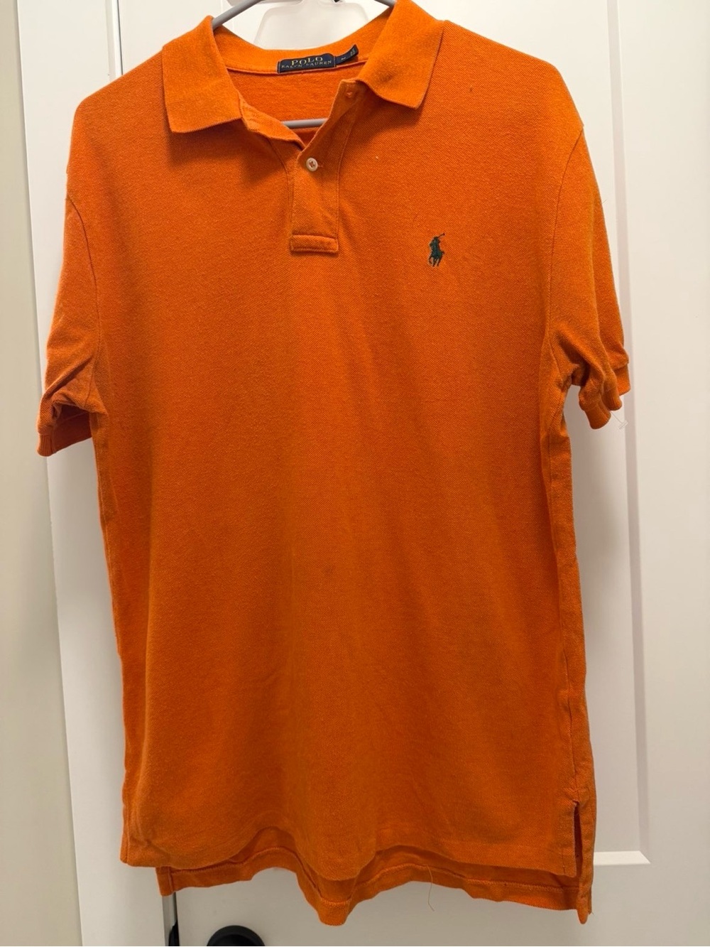 Polo by Ralph Lauren Orange Short-Sleeve Polo with Embroidered Pony